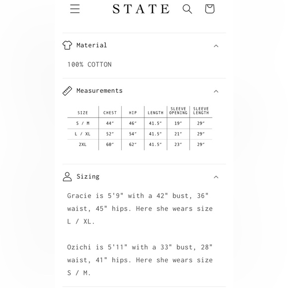 STATE The Label Potters Sunday Coat Jacket Small Medium Striped Women's new - Picture 9 of 9